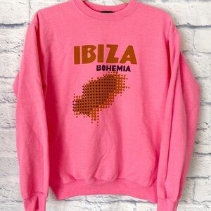 Alla Berman pink Ibiza crewneck sweatshirt XL